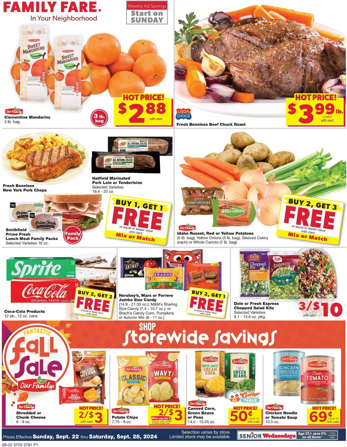 Family Fare Weekly Ad from September 22