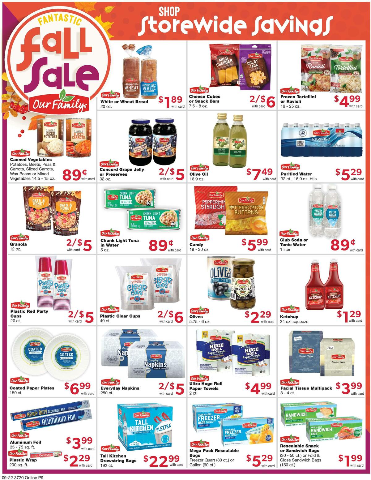 Family Fare Weekly Ad from September 22