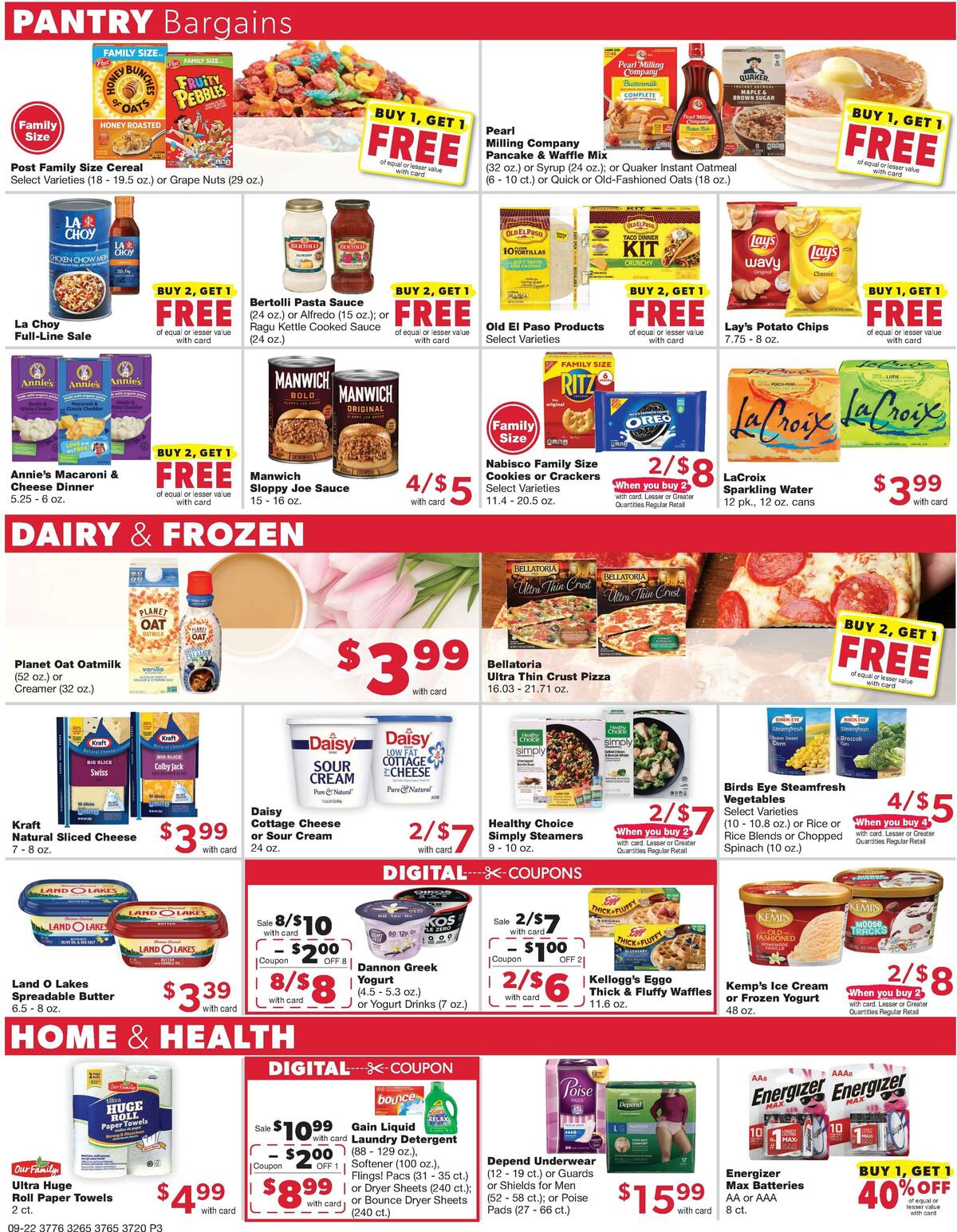 Family Fare Weekly Ad from September 22