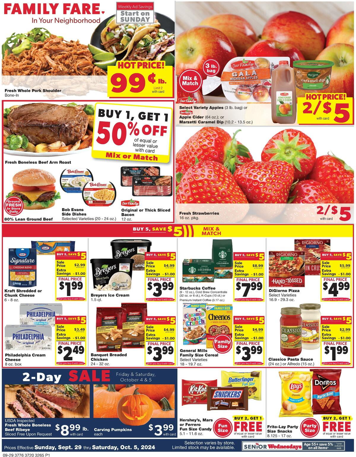 Family Fare Weekly Ad from September 29