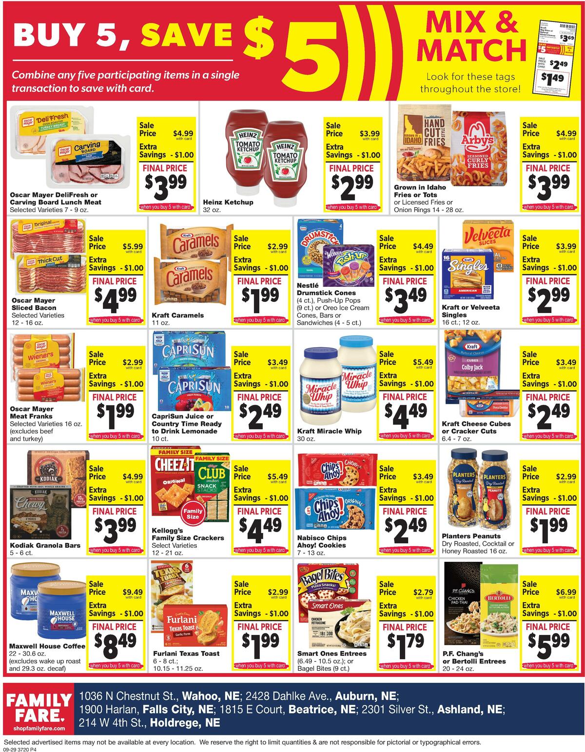 Family Fare Weekly Ad from September 29