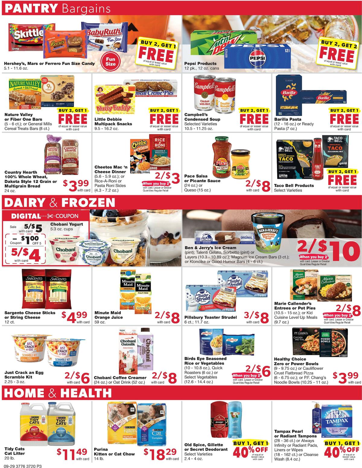 Family Fare Weekly Ad from September 29