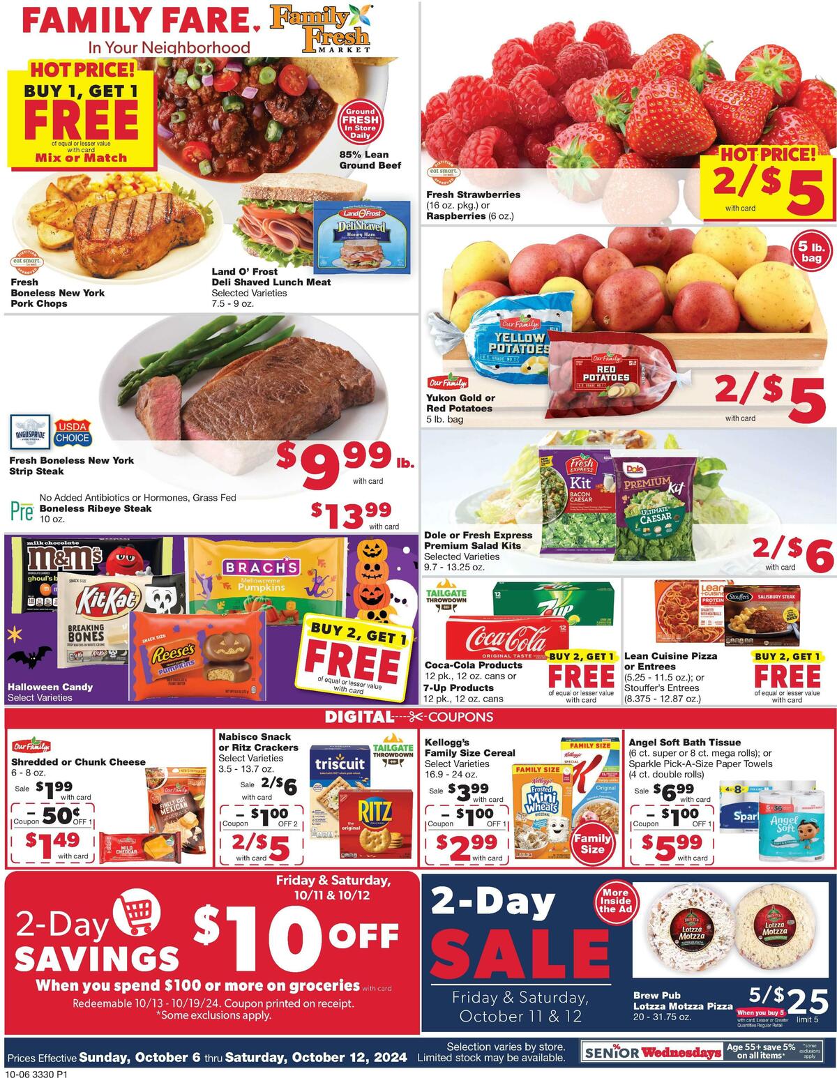 Family Fare Weekly Ad from October 6