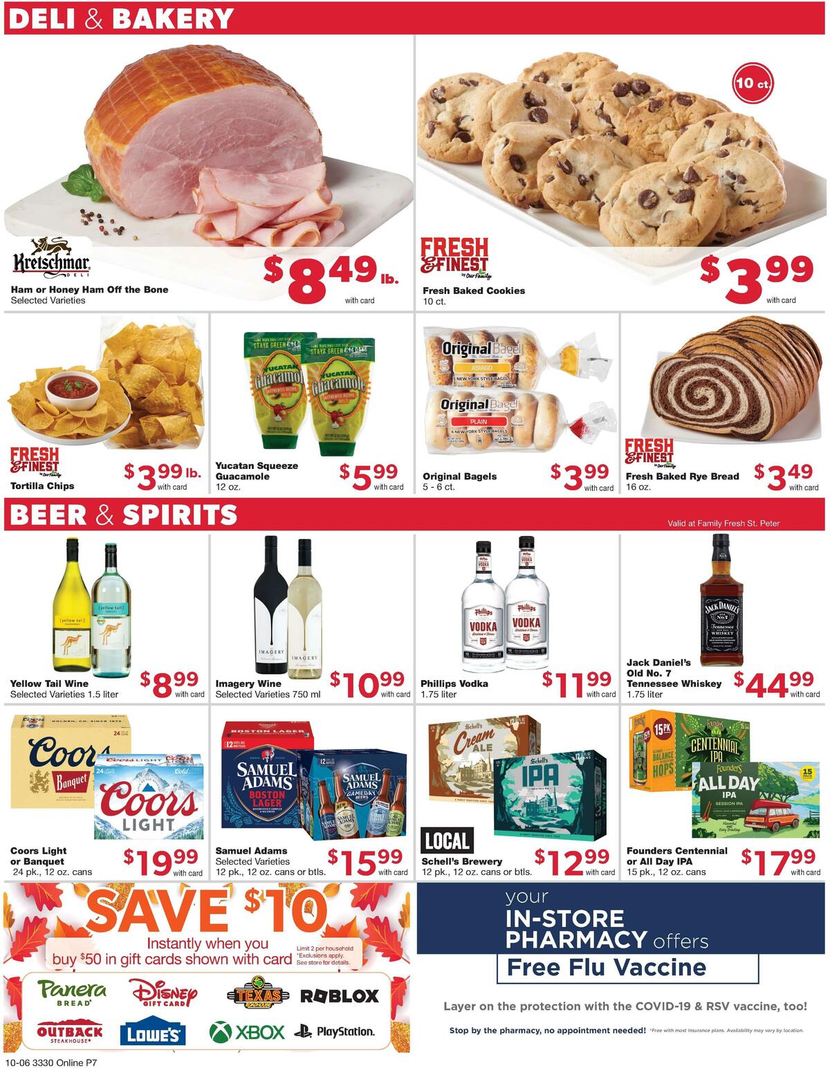 Family Fare Weekly Ad from October 6