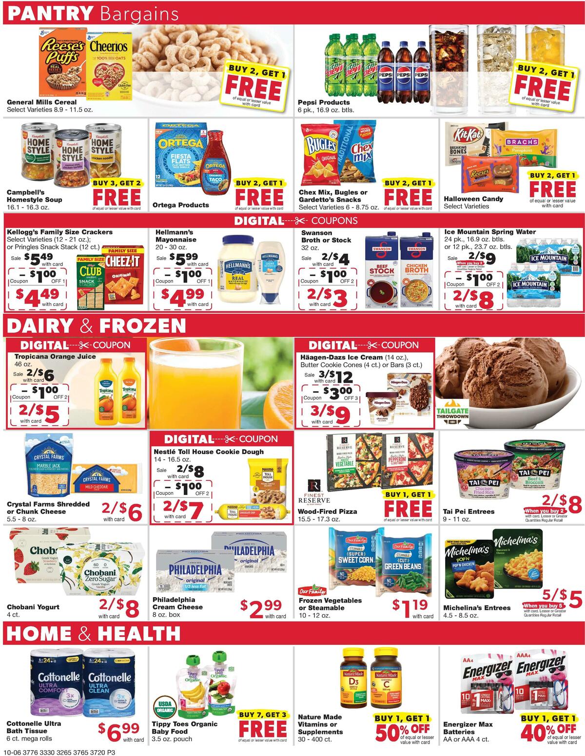 Family Fare Weekly Ad from October 6