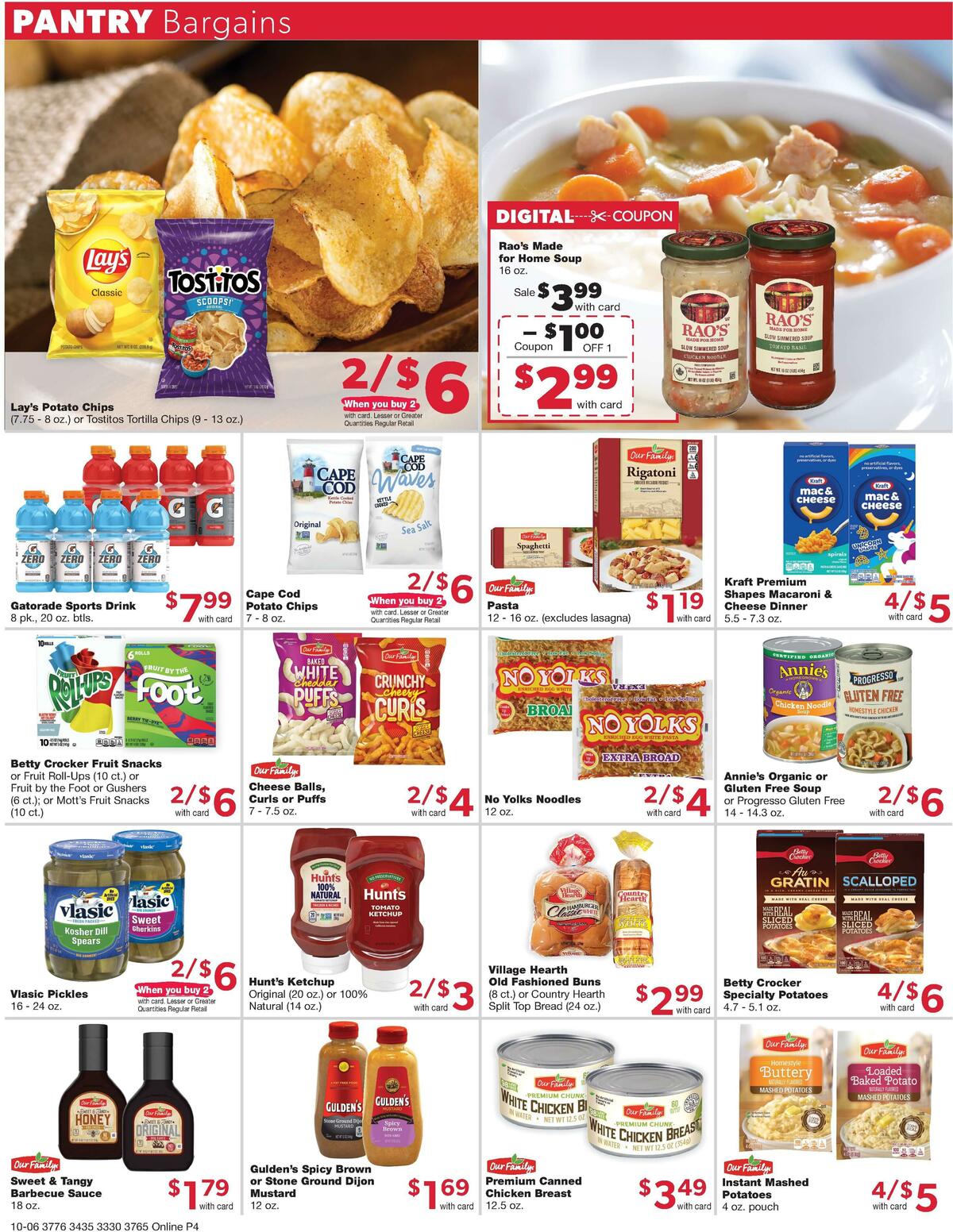 Family Fare Weekly Ad from October 6