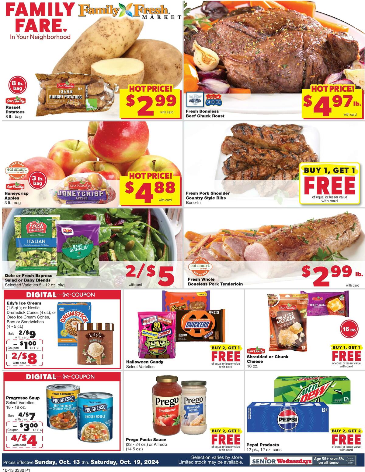 Family Fare Weekly Ad from October 13