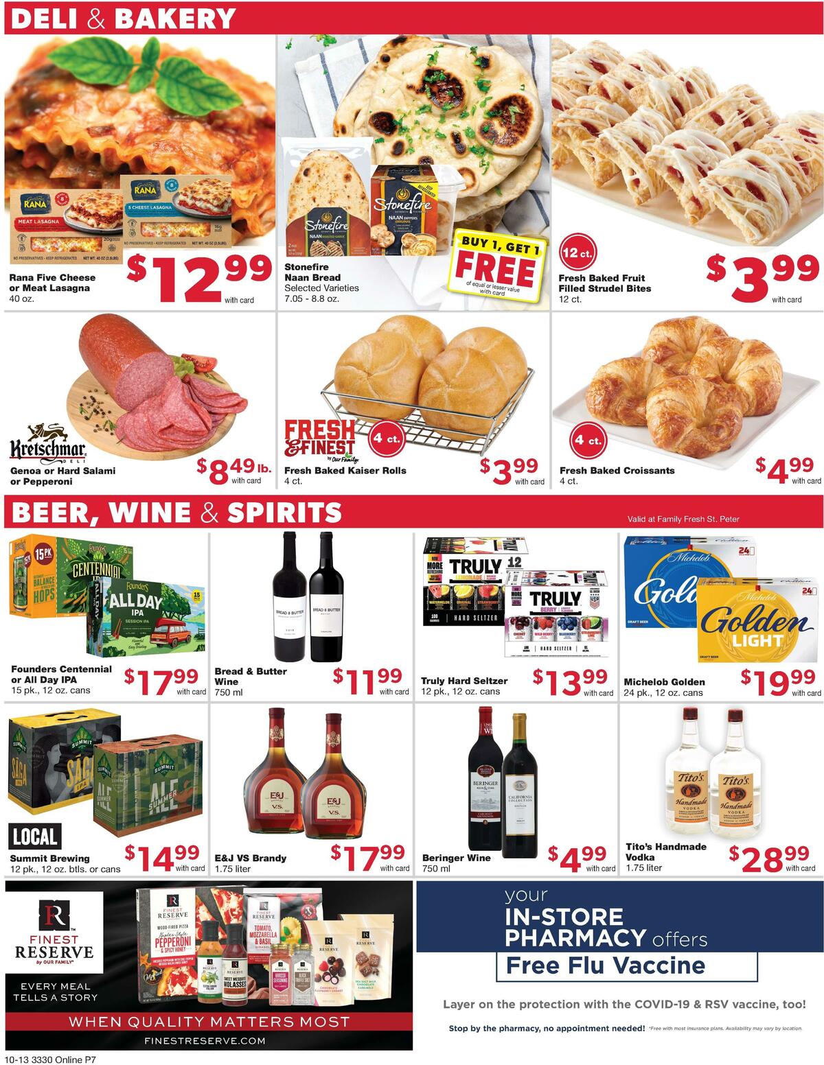 Family Fare Weekly Ad from October 13