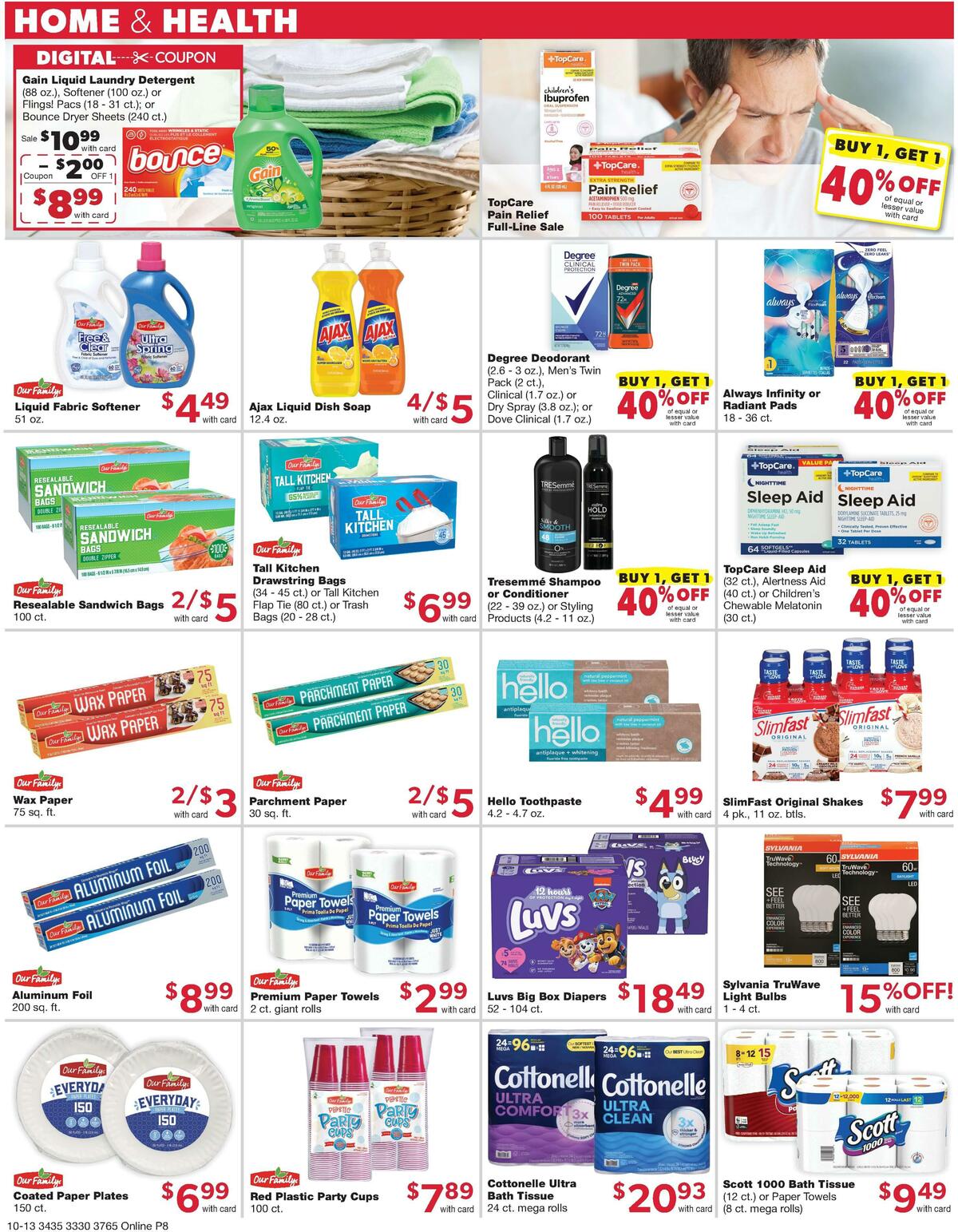 Family Fare Weekly Ad from October 13