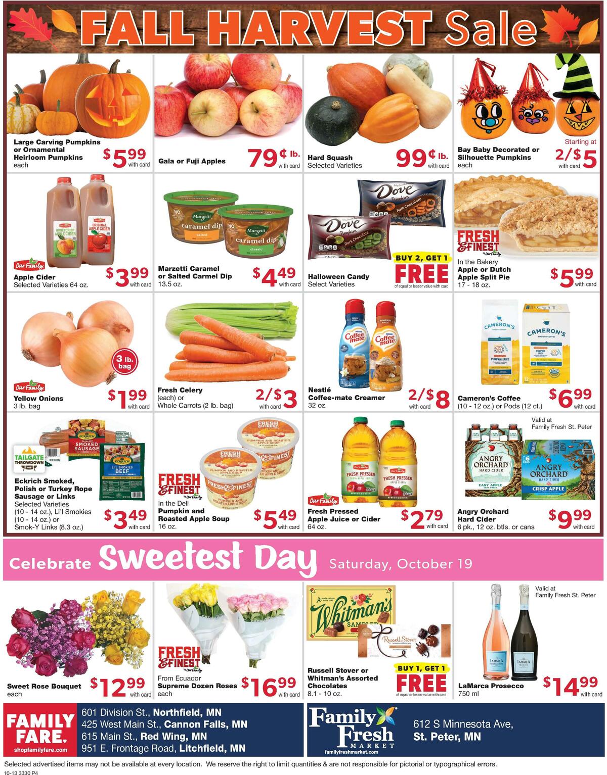 Family Fare Weekly Ad from October 13