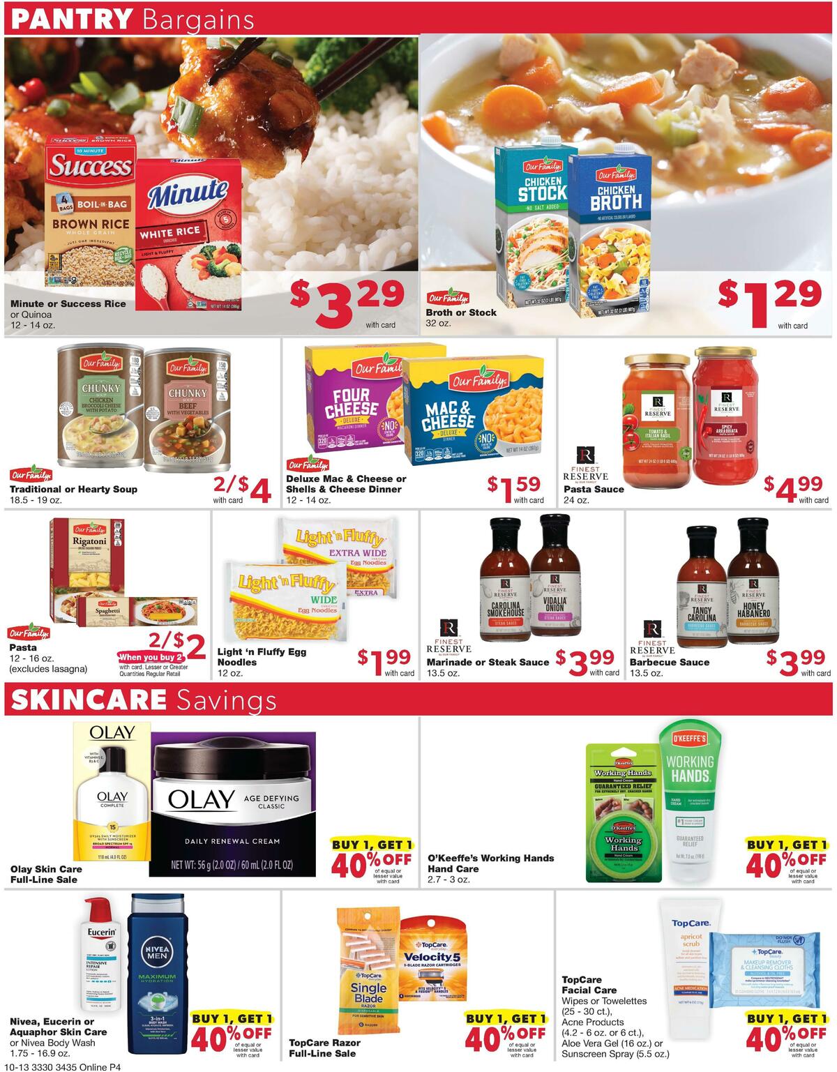 Family Fare Weekly Ad from October 13