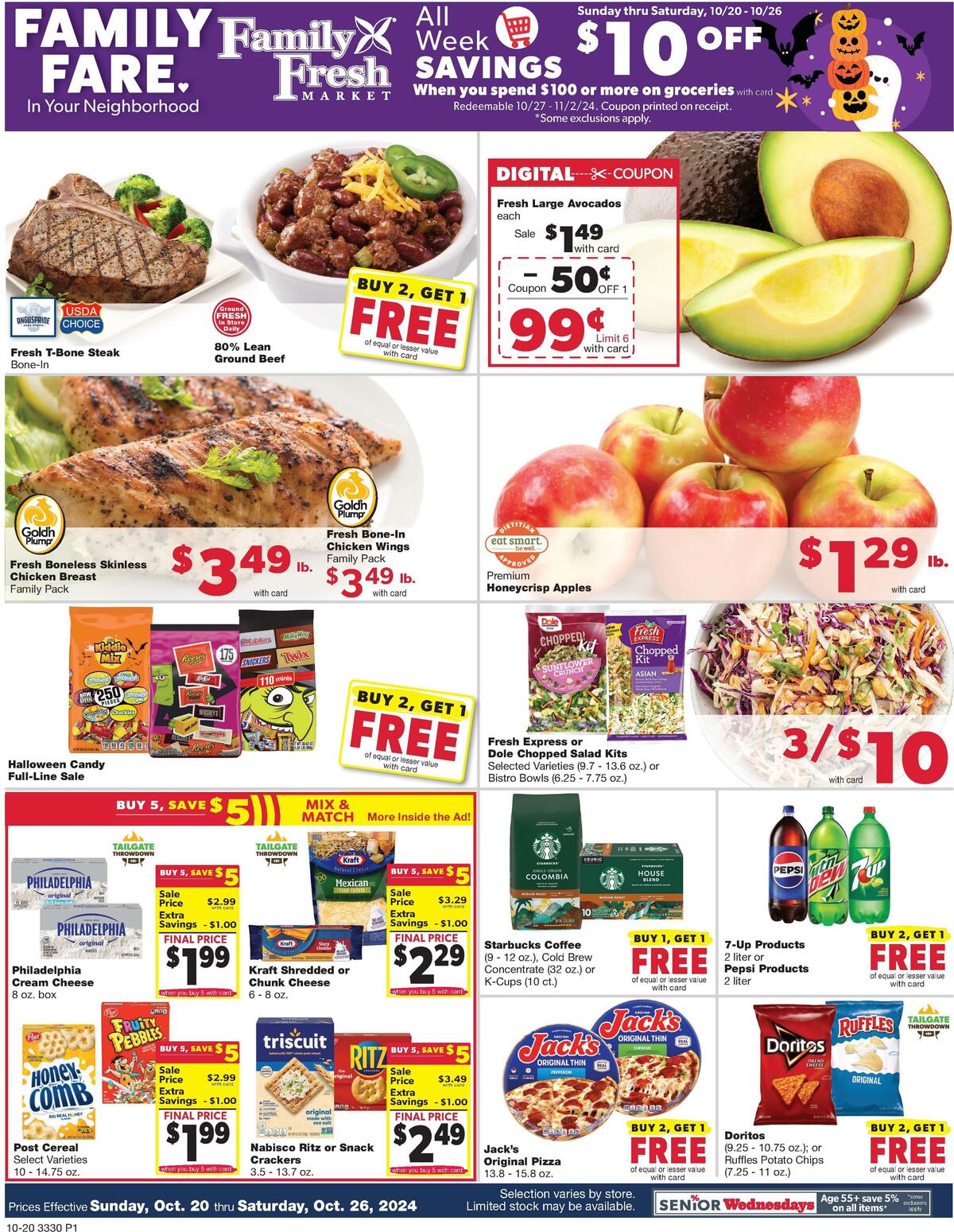 Family Fare Weekly Ad from October 20