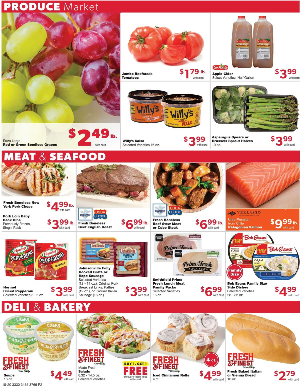 Family Fare Weekly Ad from October 20