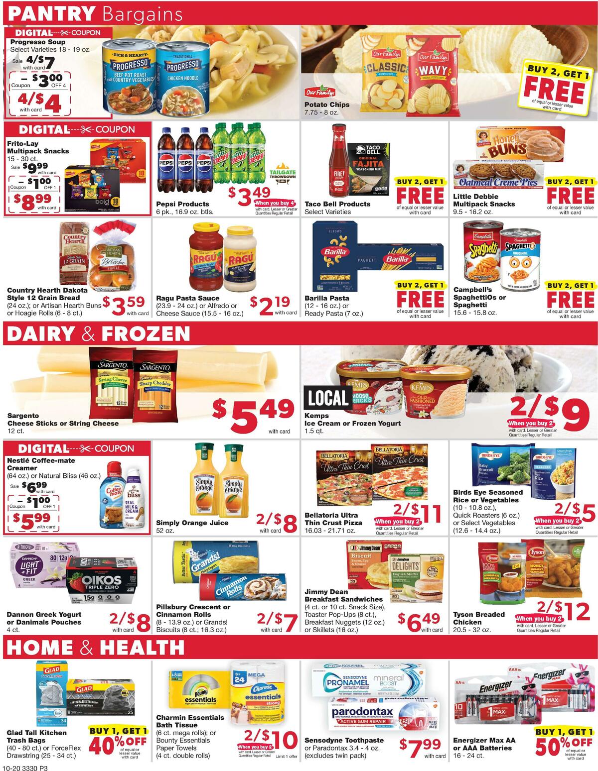 Family Fare Weekly Ad from October 20