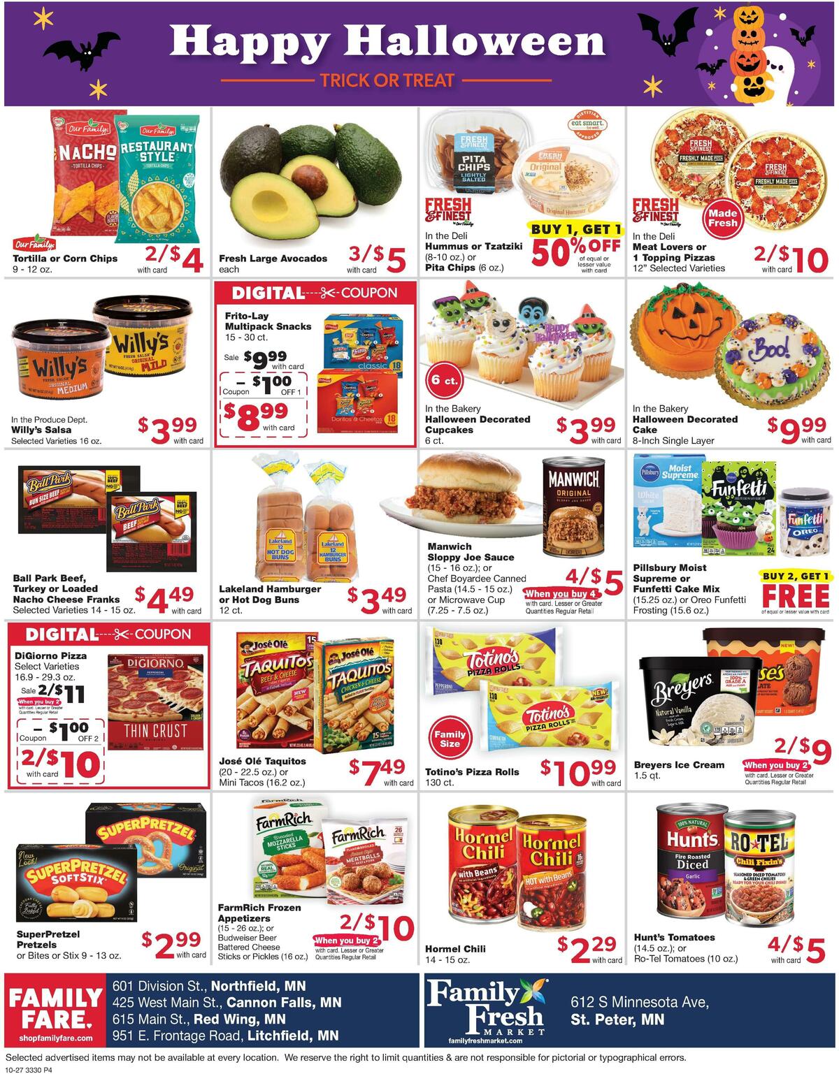 Family Fare Weekly Ad from October 27