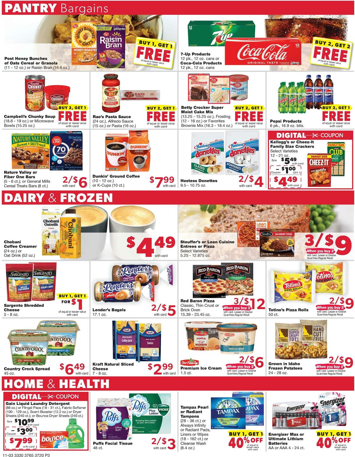 Family Fare Weekly Ad from November 3