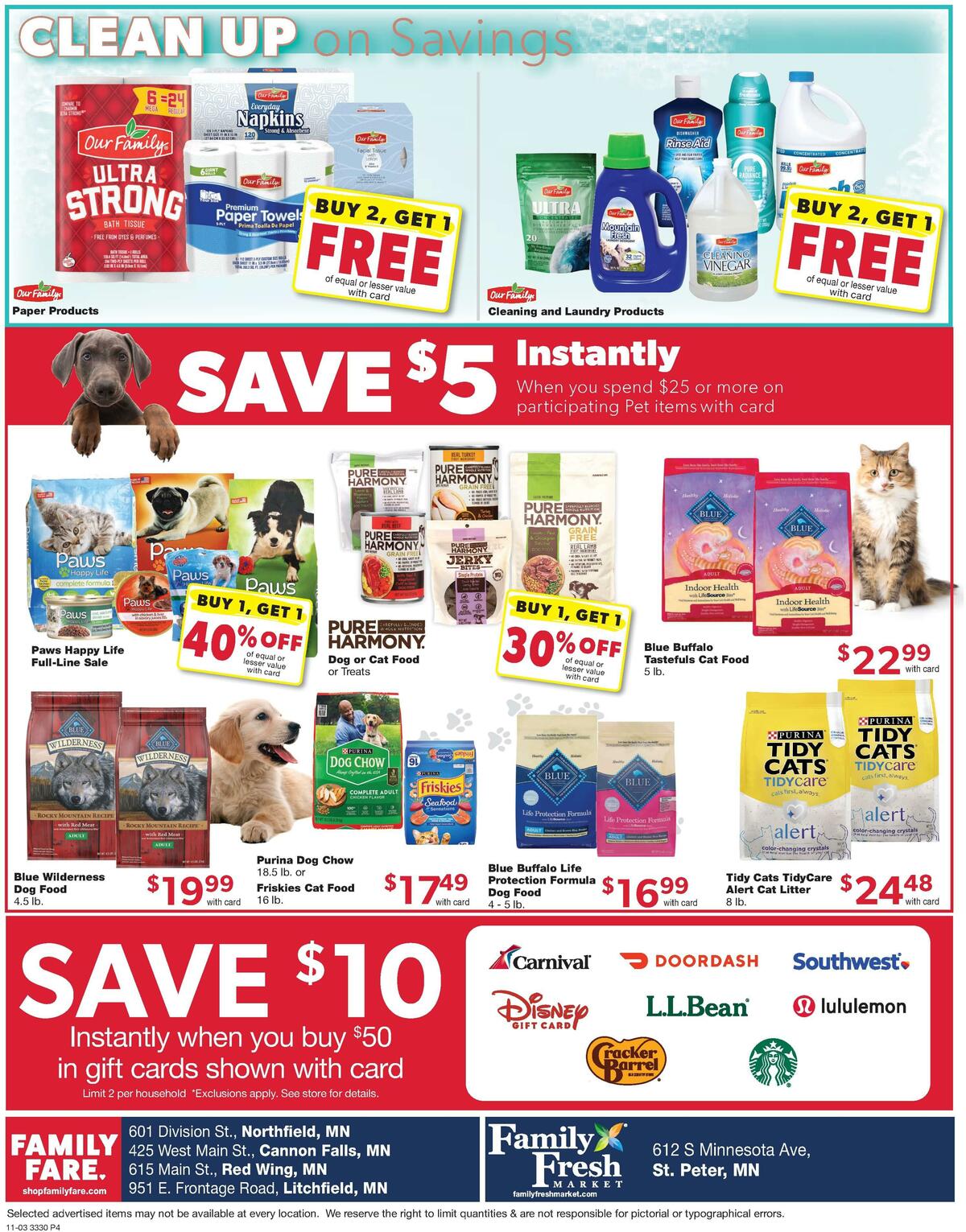 Family Fare Weekly Ad from November 3