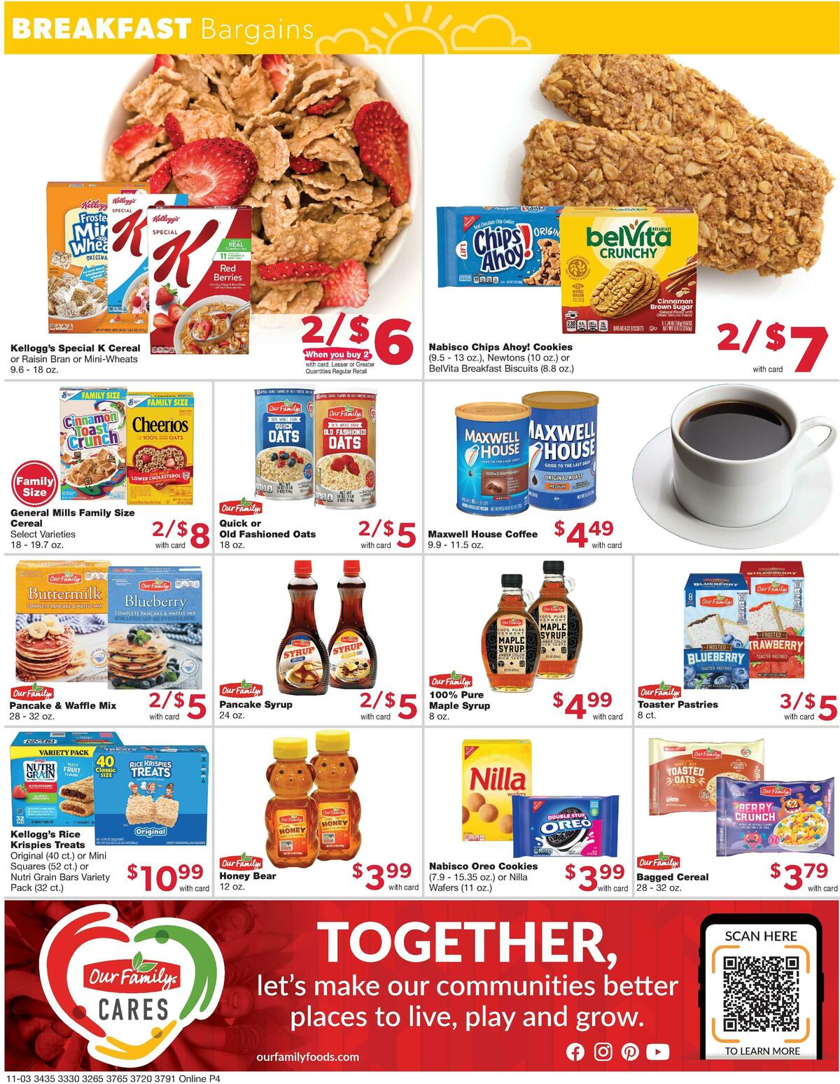 Family Fare Weekly Ad from November 3