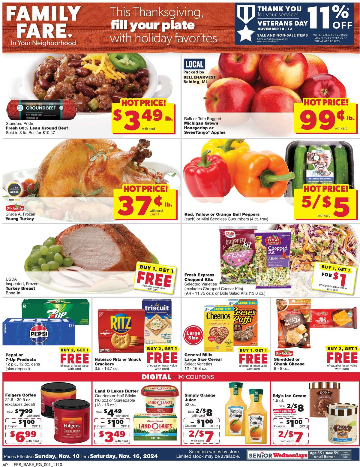 Family Fare Weekly Ad from November 10