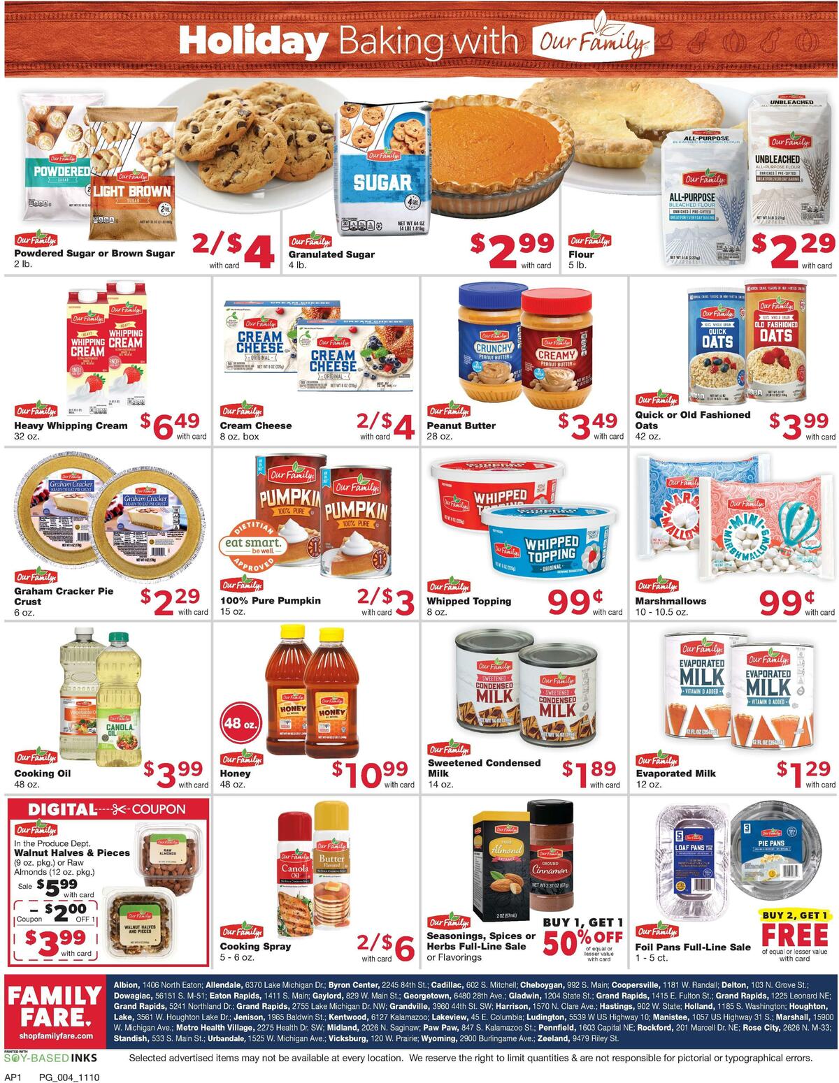 Family Fare Weekly Ad from November 10