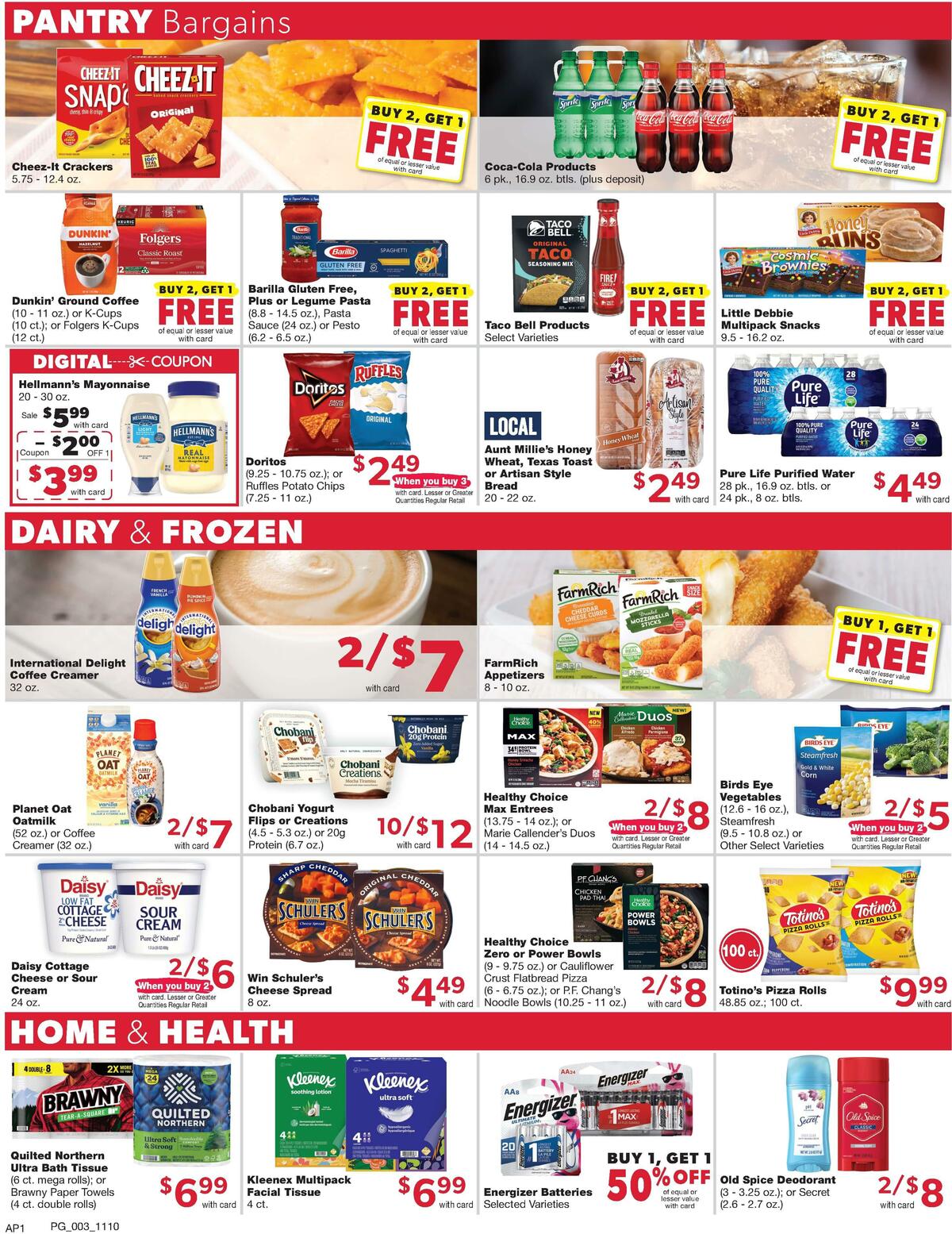 Family Fare Weekly Ad from November 10