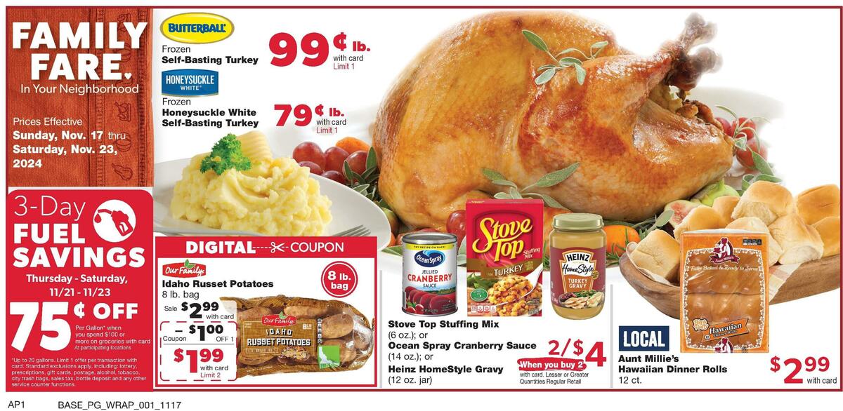 Family Fare Weekly Ad from November 17