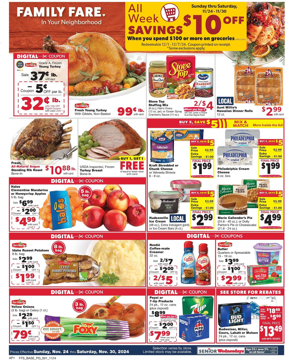 Family Fare Weekly Ad from November 24