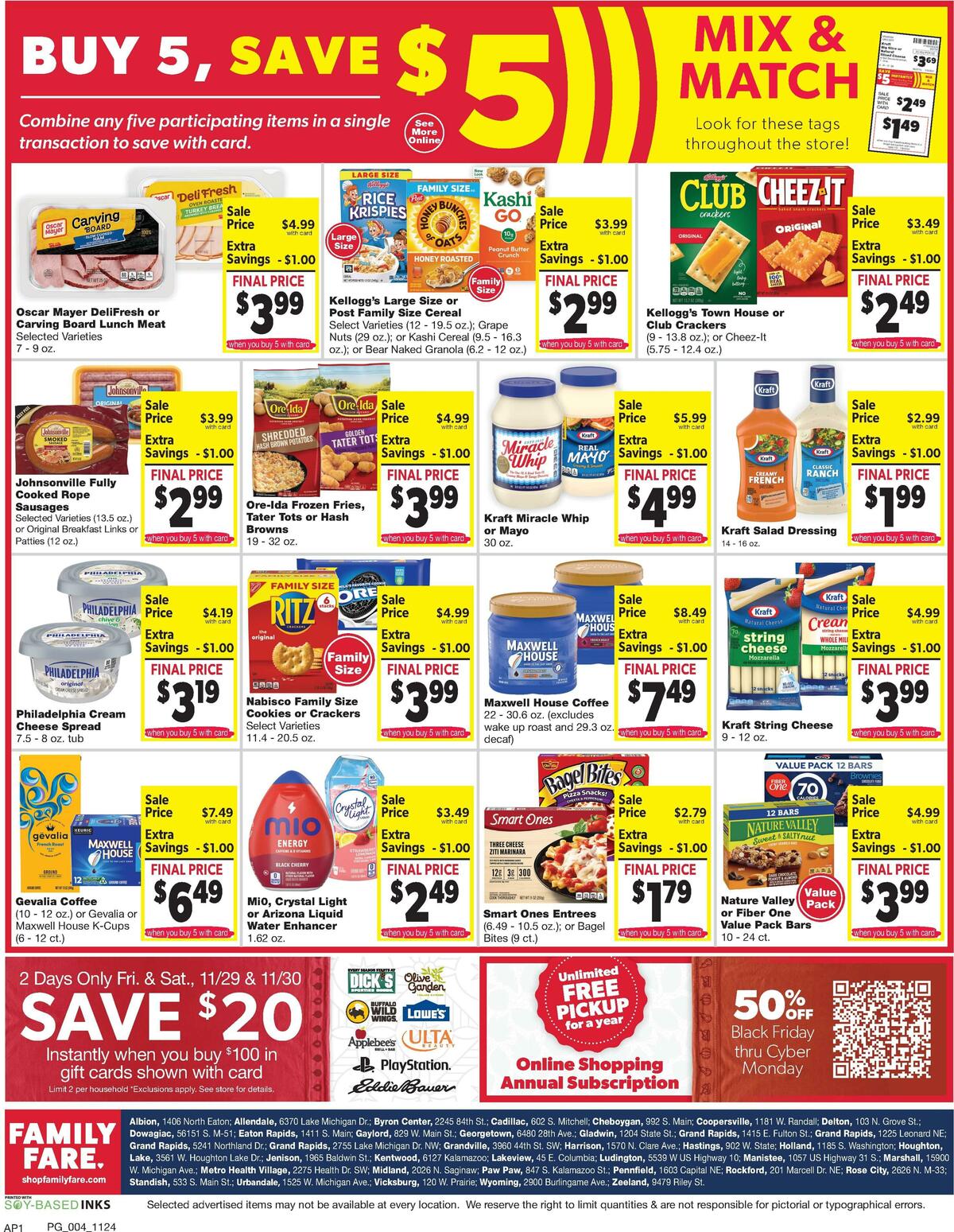 Family Fare Weekly Ad from November 24