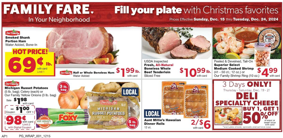 Family Fare Weekly Ad from December 15