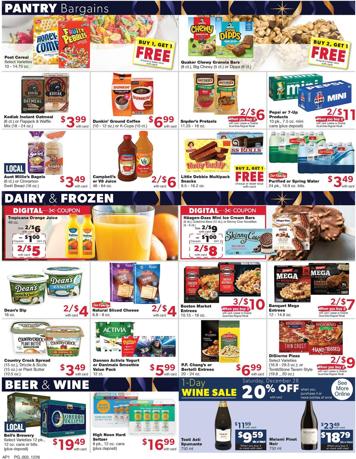 Family Fare Weekly Ad from December 26