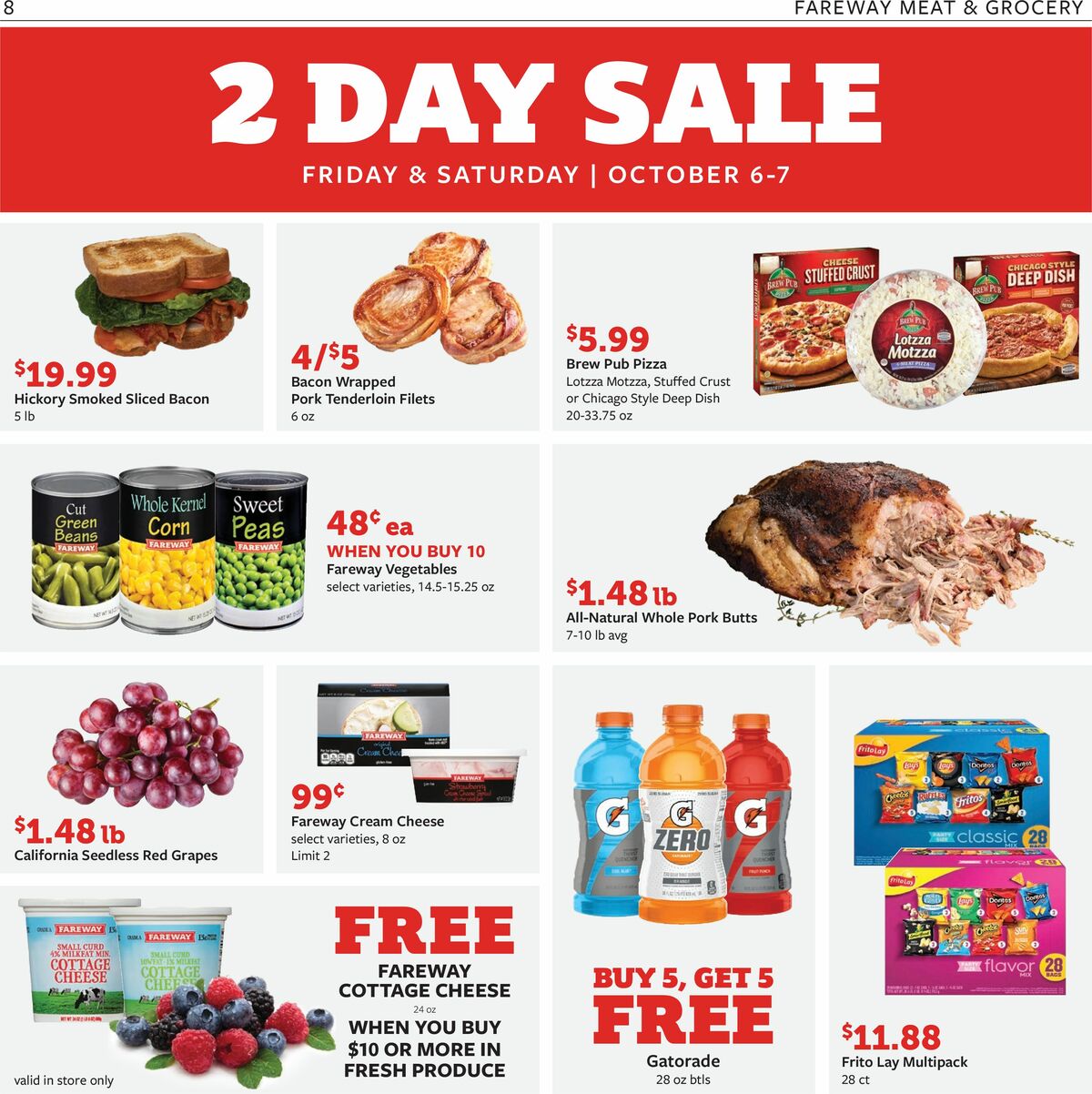 Fareway Weekly Ad from October 2