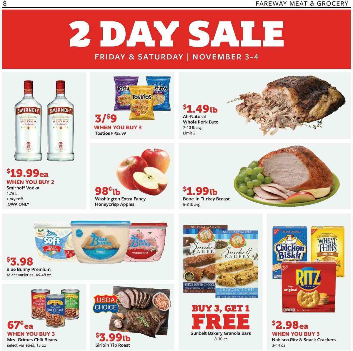 Fareway Weekly Ad from October 30