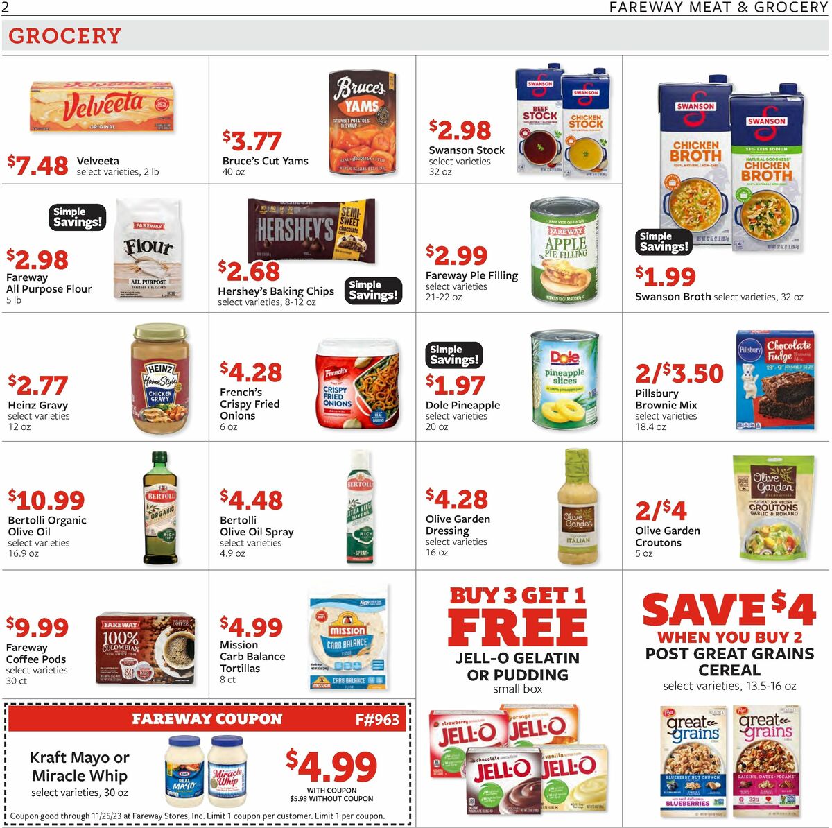 Fareway Weekly Ad from November 20