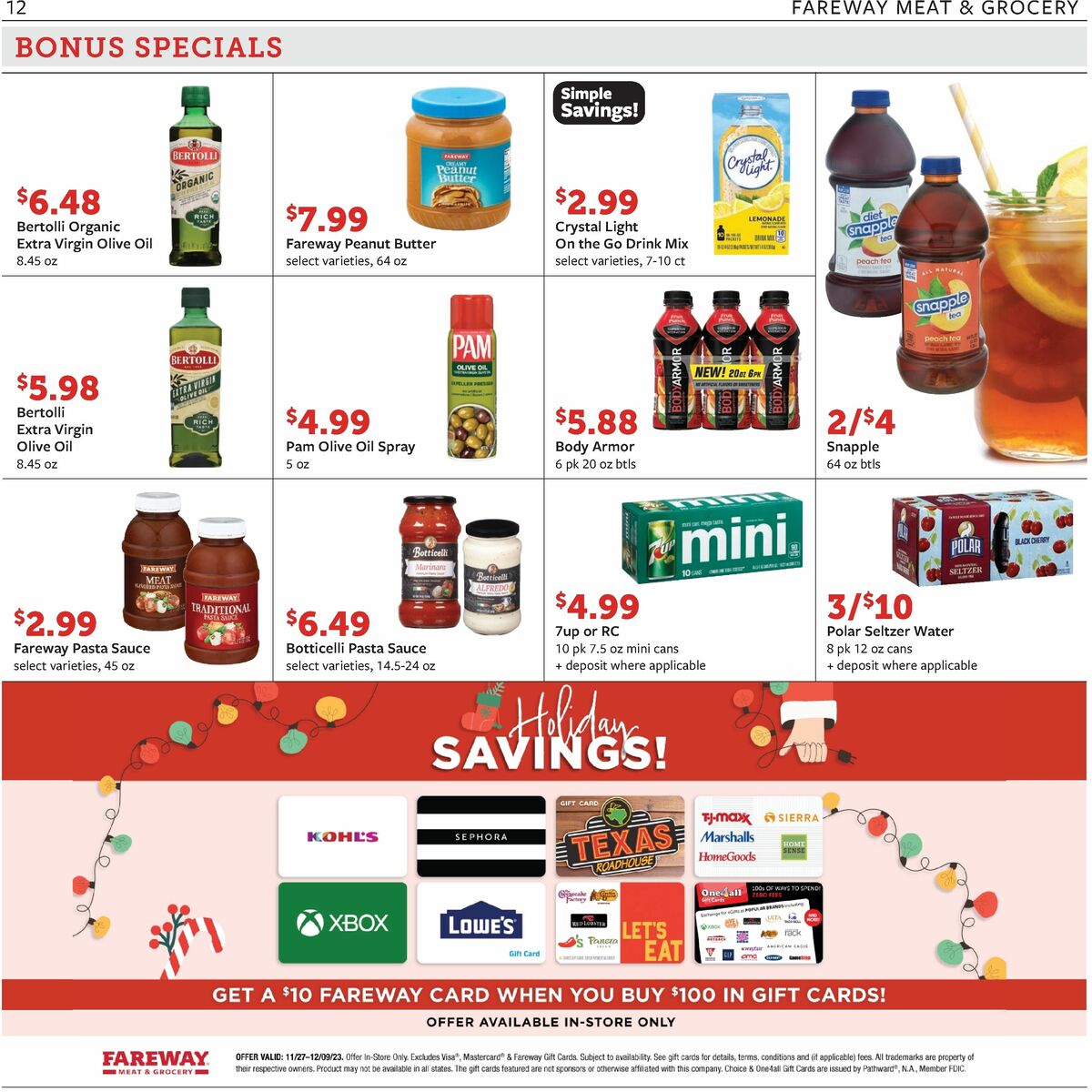 Fareway Weekly Ad from November 27