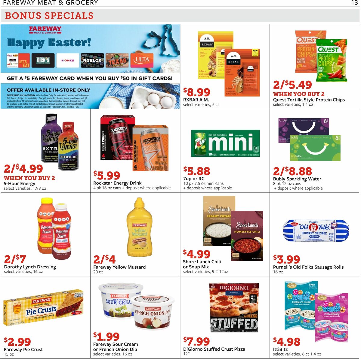 Fareway Weekly Ad from March 18