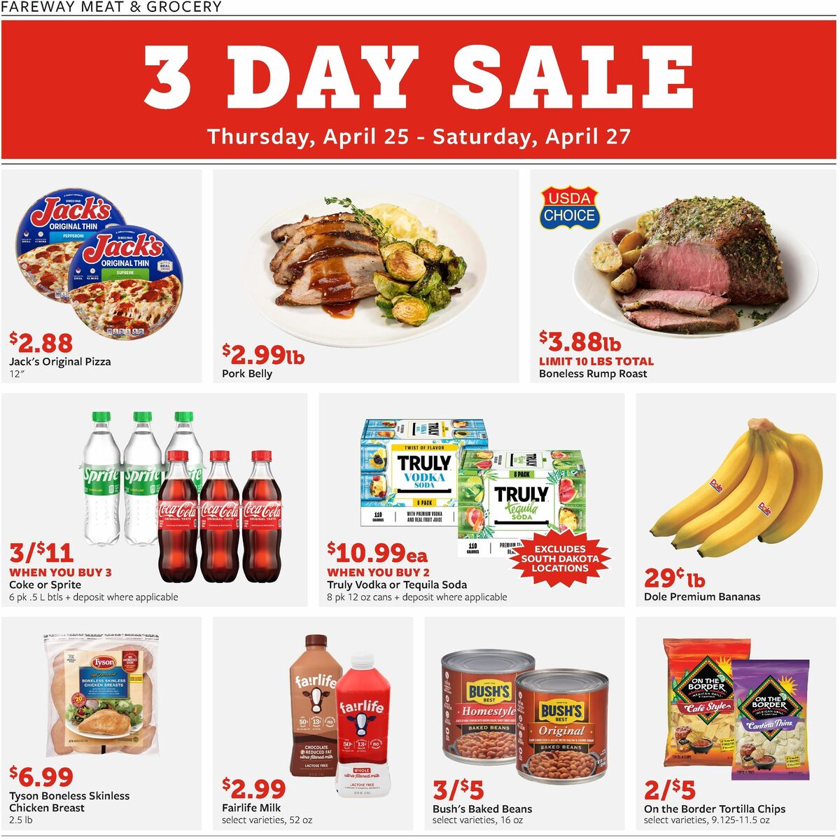 Fareway 3-Day Sale Weekly Ad from April 25