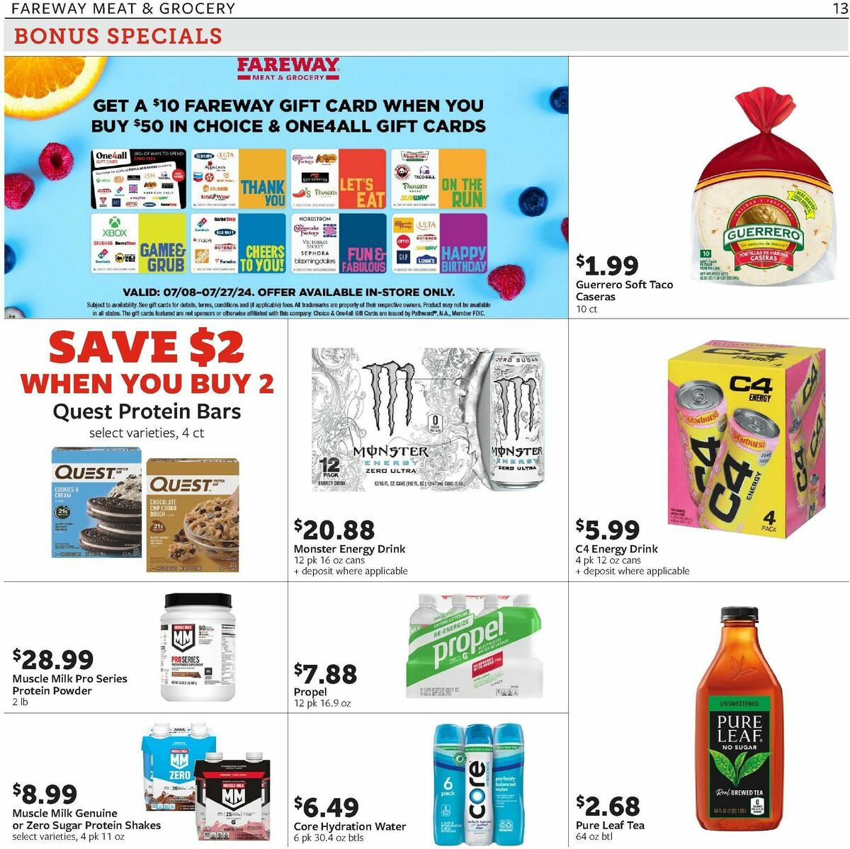 Fareway Weekly Ad from July 8