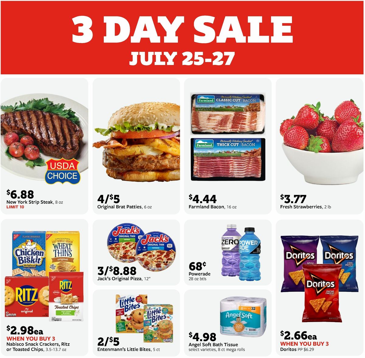 Fareway 3-Day Sale Weekly Ad from July 25