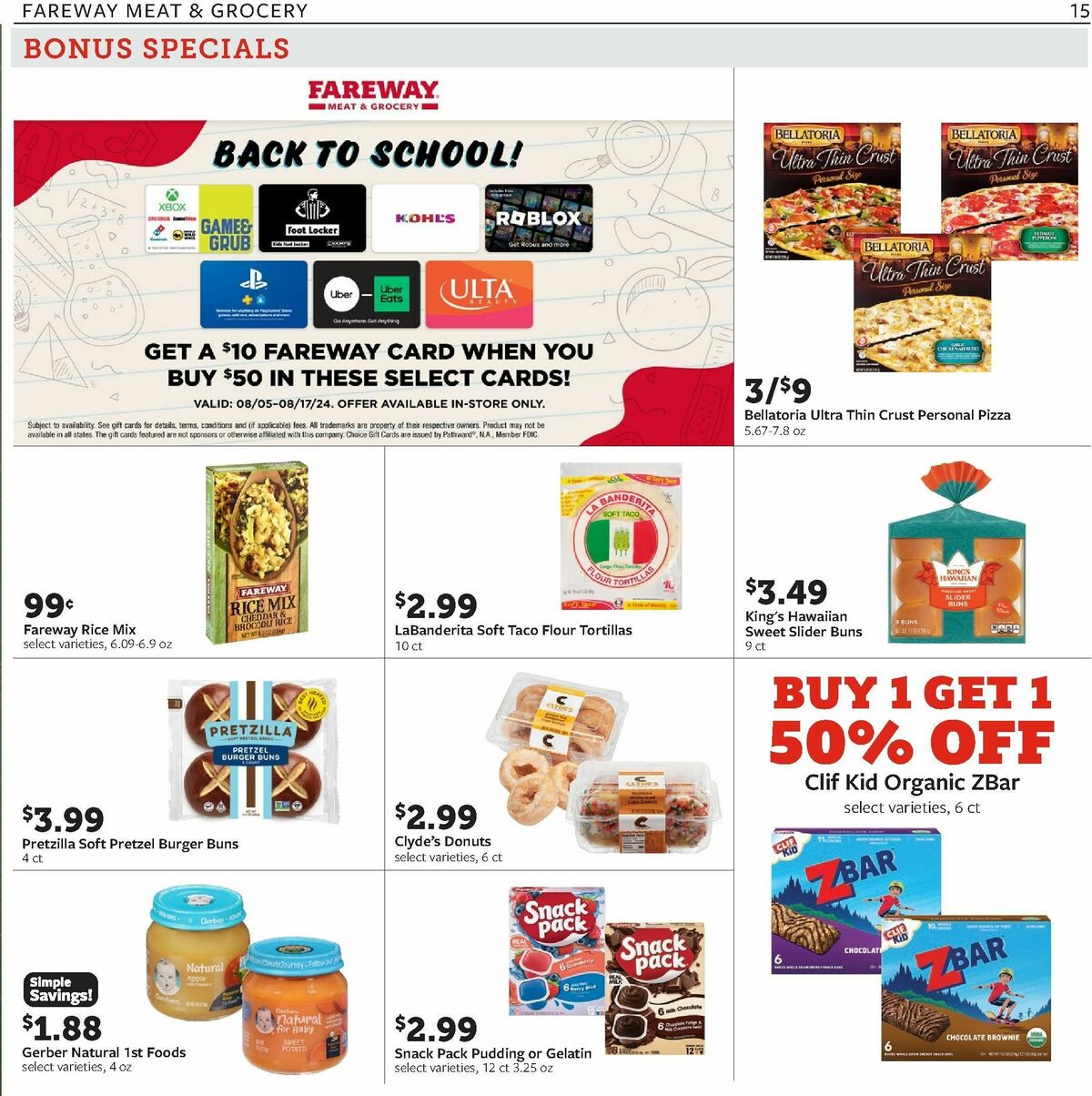 Fareway Weekly Ad from August 5