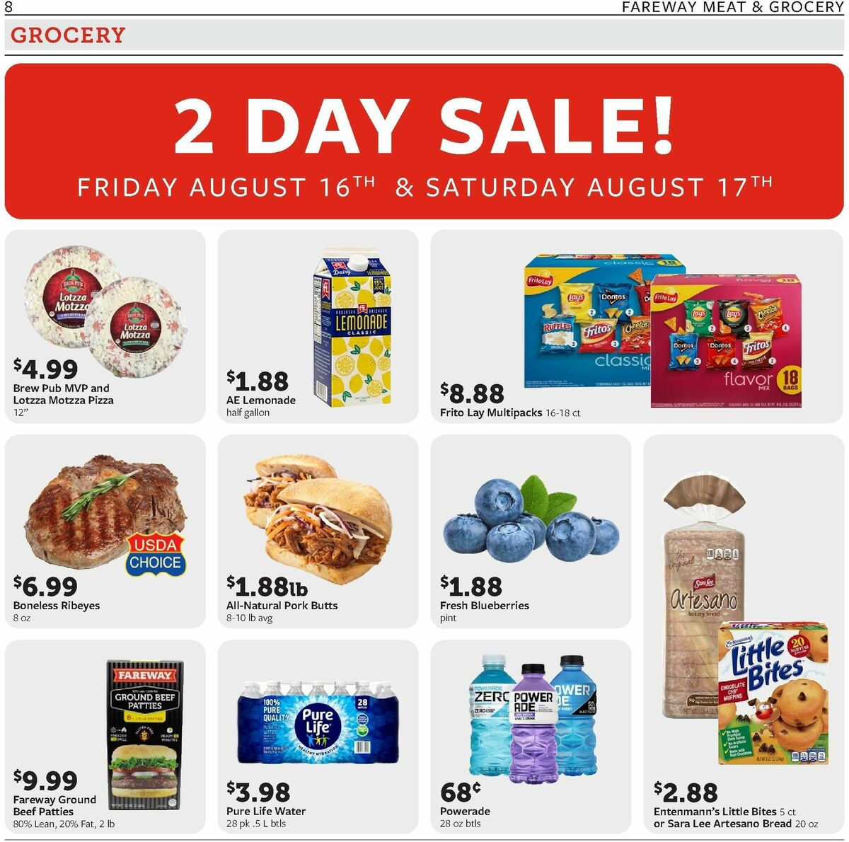 Fareway Weekly Ad from August 12