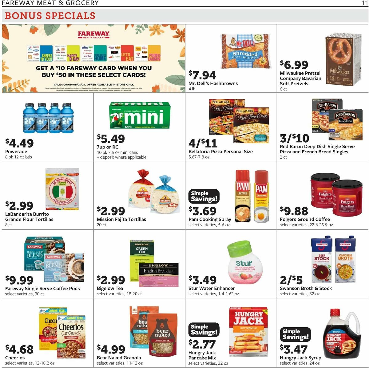 Fareway Weekly Ad from September 9