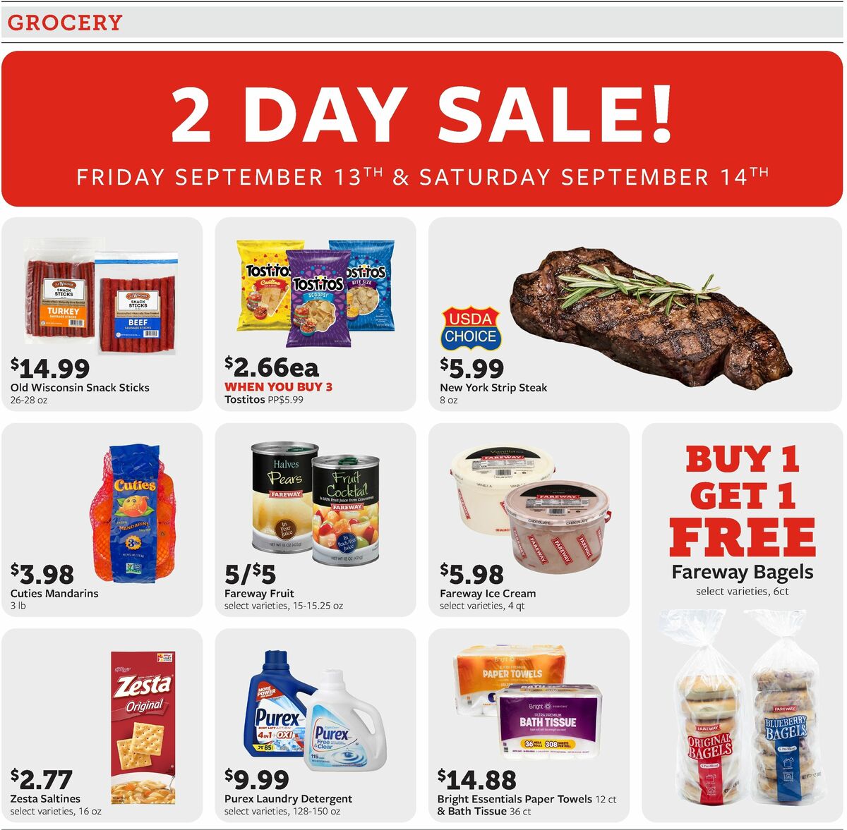 Fareway 2-Day Sale Weekly Ad from September 13