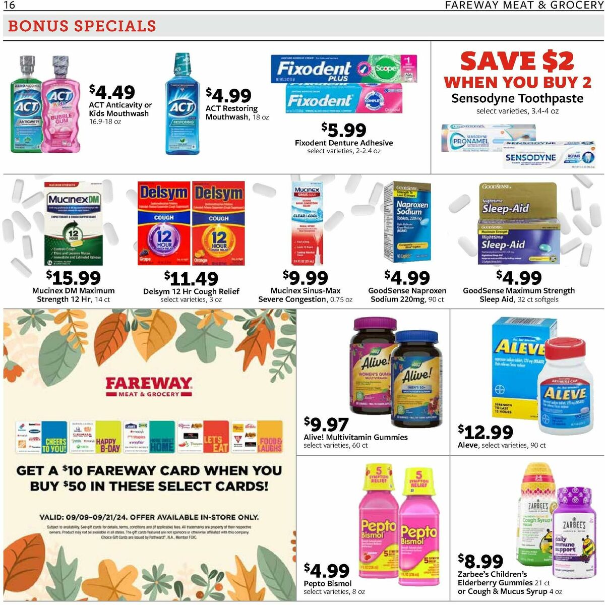 Fareway Weekly Ad from September 16