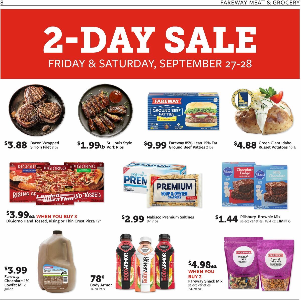 Fareway 2-Day Sale Weekly Ad from September 27