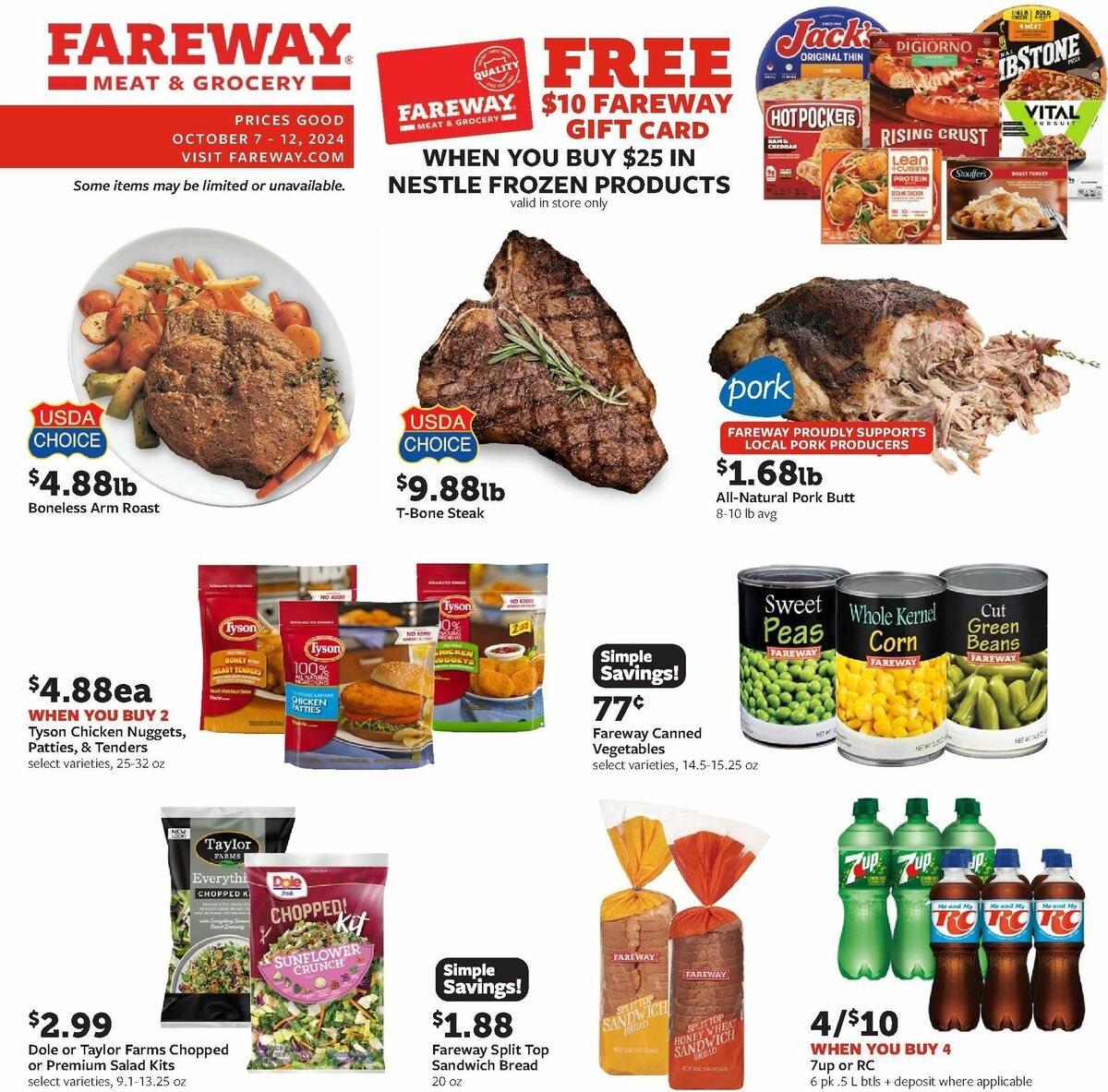 Fareway Weekly Ad from October 7