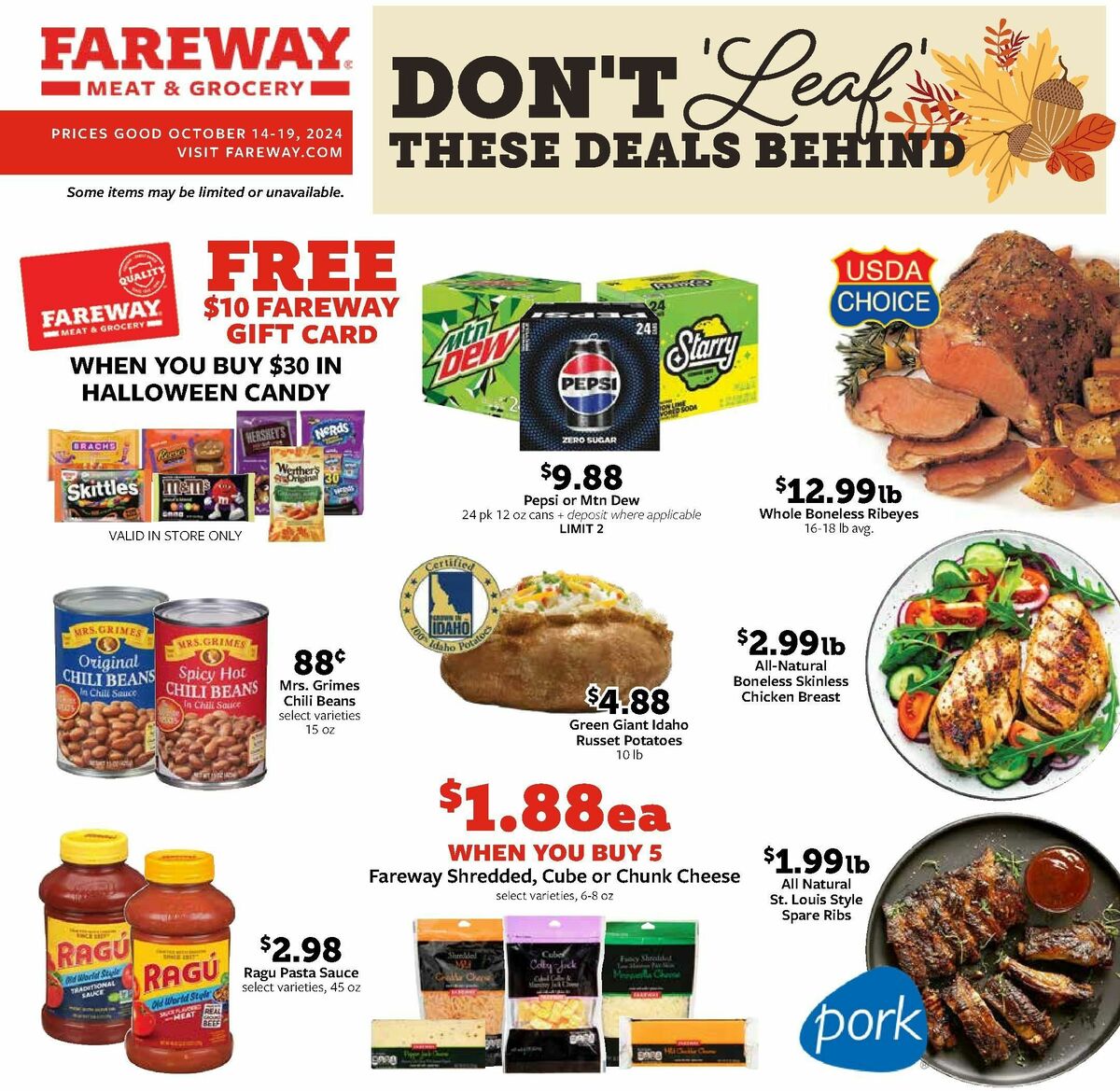 Fareway Weekly Ad from October 14