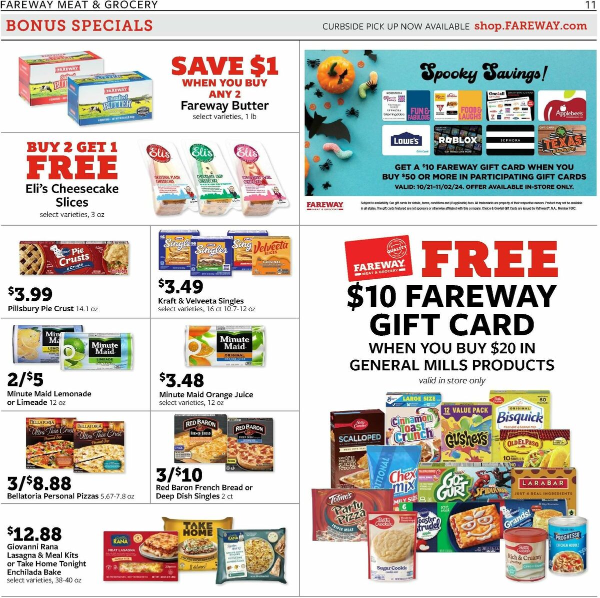 Fareway Weekly Ad from October 21