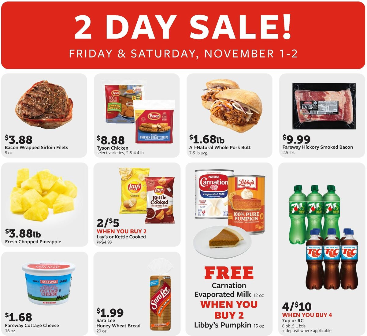 Fareway 2-Day Sale Weekly Ad from November 1