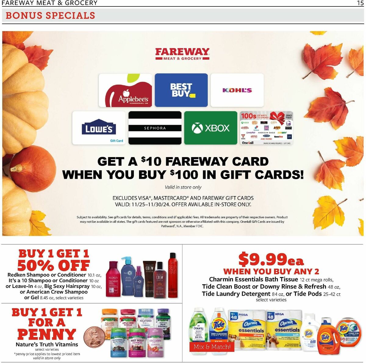 Fareway Weekly Ad from November 25