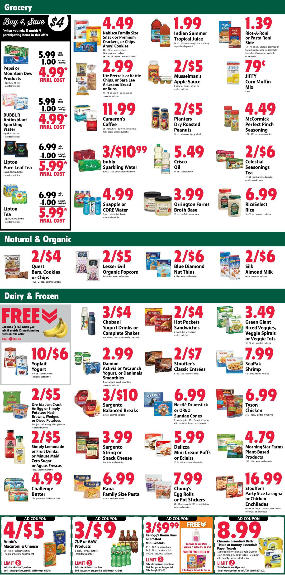 Festival Foods Weekly Ad from October 4